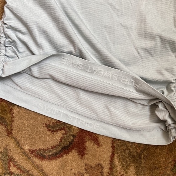 Lululemon Racerback Tank Top Ruched Sides Soft Sage green. - Picture 7 of 11